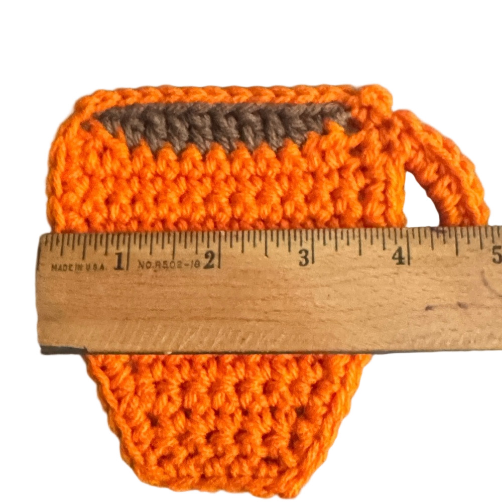 Crochet Coffee Cup Coasters with Backing - Picture 3 of 9